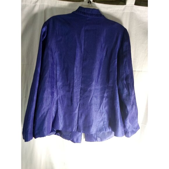 ALLISON DALEY Womens PURPLE SPRING BLOSSOM 1 BUTTON Blazer JACKET PLUS SIZE 20W - Picture 9 of 12
